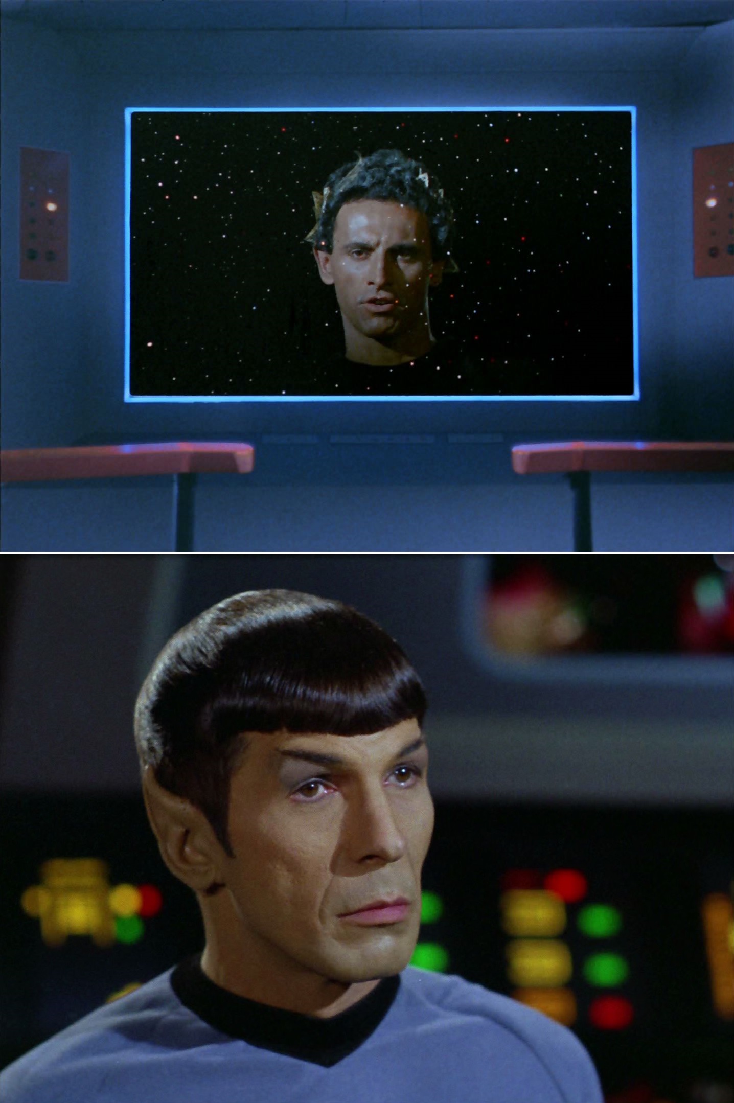 Spock vs Apollo Blank Meme Template