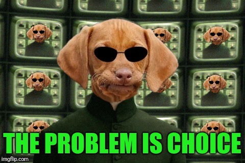 THE PROBLEM IS CHOICE | made w/ Imgflip meme maker