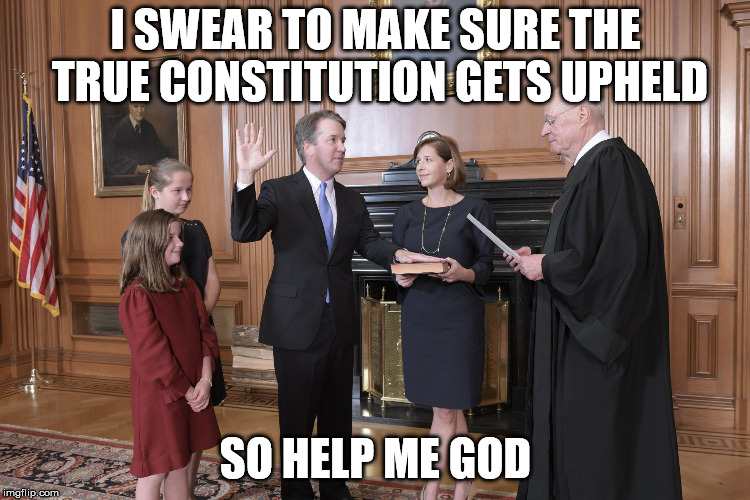 I SWEAR TO MAKE SURE THE TRUE CONSTITUTION GETS UPHELD; SO HELP ME GOD | made w/ Imgflip meme maker