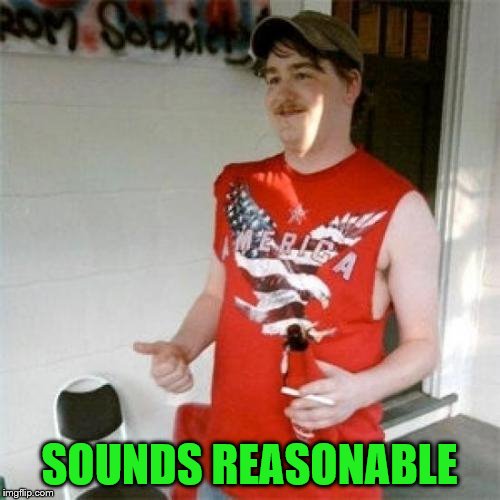 Redneck Randal Meme | SOUNDS REASONABLE | image tagged in memes,redneck randal | made w/ Imgflip meme maker