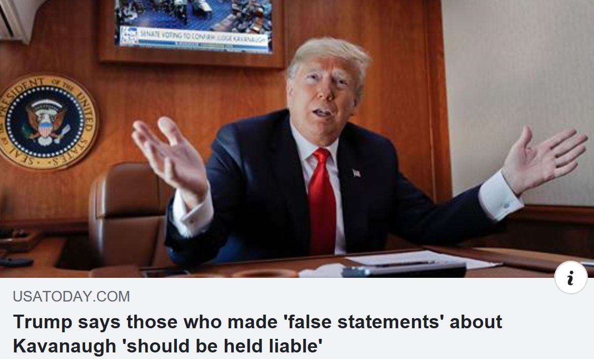 Trump about false statements Blank Meme Template