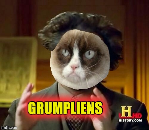 Grumpy Cat weekend. A socrates and Craziness_all_the_way event. Oct 5th-8th. | GRUMPLIENS; GRUMPLIENS | image tagged in memes,grumpy cat,grumpy cat weekend,socrates,craziness_all_the_way | made w/ Imgflip meme maker