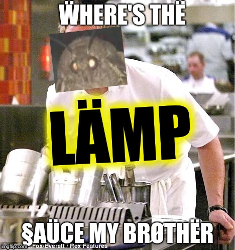Chef Gordon Ramsay Meme | ẄHERE'S THË; LÄMP; §AÜCE MY BRØTHËR | image tagged in memes,chef gordon ramsay | made w/ Imgflip meme maker