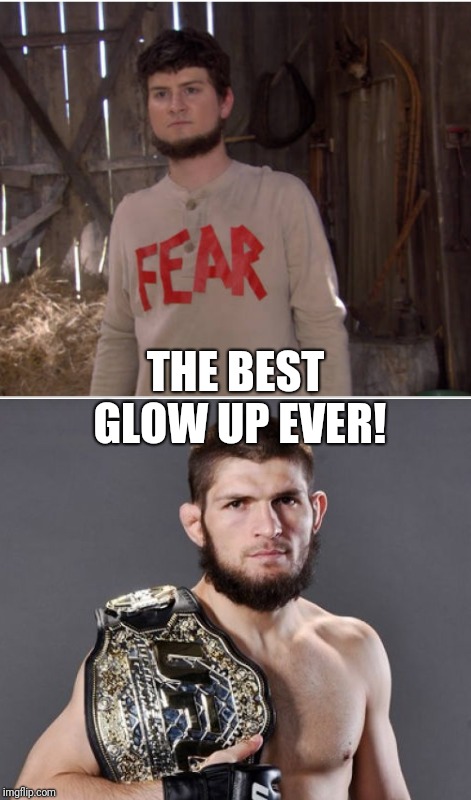 THE BEST GLOW UP EVER! | image tagged in the office,ufc,glow,dwight schrute | made w/ Imgflip meme maker