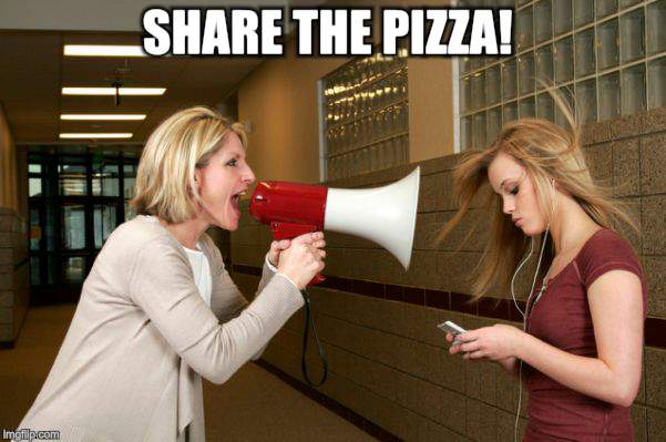 SHARE THE PIZZA! | made w/ Imgflip meme maker