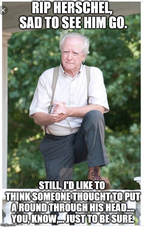 walking dead hershel meme santa