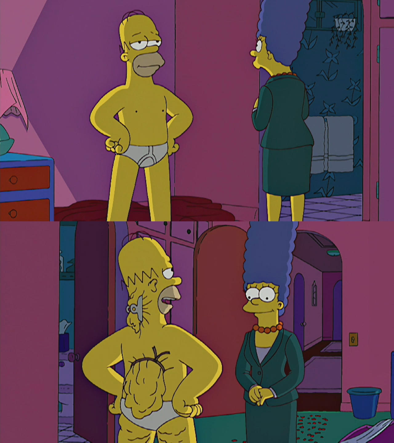 High Quality Homer simpson fat Blank Meme Template