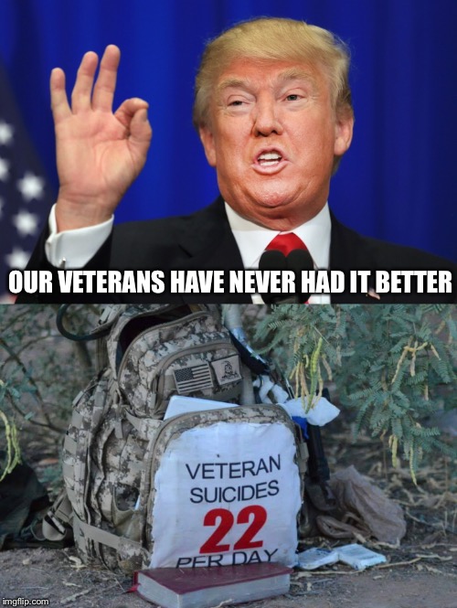 OUR VETERANS HAVE NEVER HAD IT BETTER | made w/ Imgflip meme maker