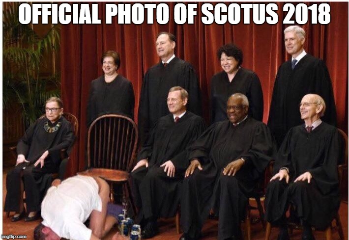 Justice Kavanaugh | OFFICIAL PHOTO OF SCOTUS 2018 | image tagged in scotus,brett kavanaugh,trump,maga,memes | made w/ Imgflip meme maker