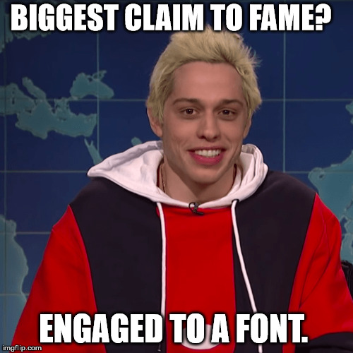 who?  | BIGGEST CLAIM TO FAME? ENGAGED TO A FONT. | image tagged in kanye west,sammy davis jr | made w/ Imgflip meme maker