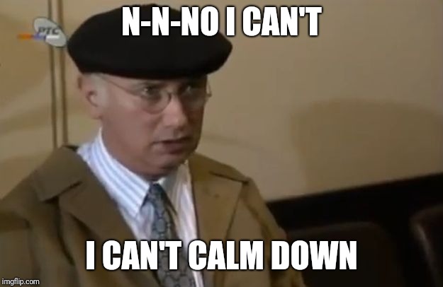 N-N-NO I CAN'T; I CAN'T CALM DOWN | made w/ Imgflip meme maker