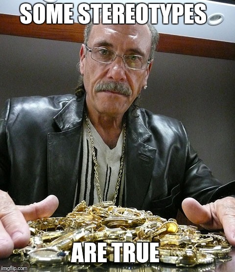 SOME STEREOTYPES; ARE TRUE | image tagged in les gold | made w/ Imgflip meme maker