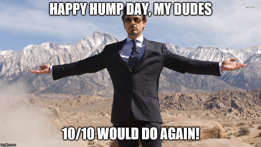 proud | HAPPY HUMP DAY, MY DUDES; 10/10 WOULD DO AGAIN! | image tagged in proud | made w/ Imgflip meme maker
