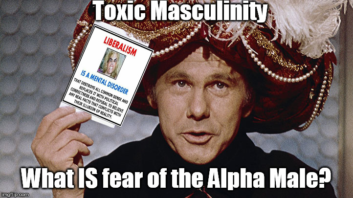 Toxic Masculinity; What IS fear of the Alpha Male? | image tagged in sissy,alpha male,toxic,toxic liberalism | made w/ Imgflip meme maker