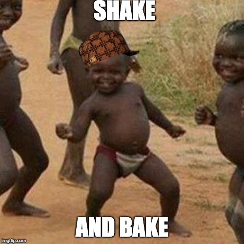 Third World Success Kid Meme | SHAKE; AND BAKE | image tagged in memes,third world success kid,scumbag | made w/ Imgflip meme maker