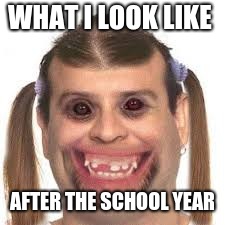 WHAT I LOOK LIKE AFTER THE SCHOOL YEAR | made w/ Imgflip meme maker