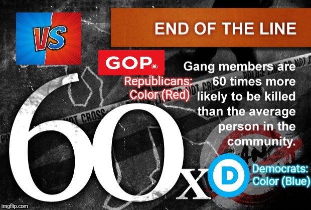 To my fellow gang member's | image tagged in politics,gangs,democrats,republicans,ignorance | made w/ Imgflip meme maker