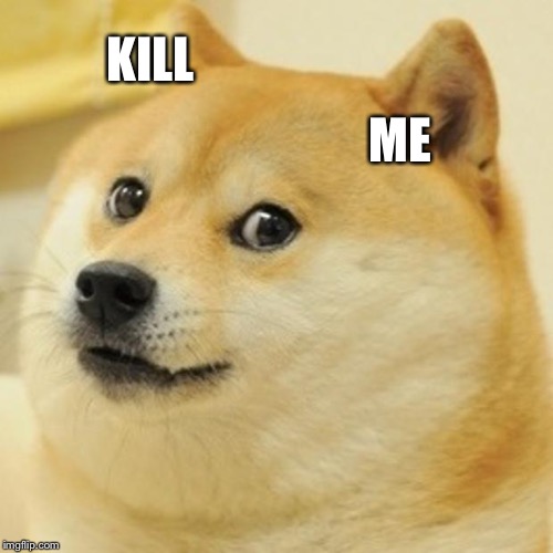 Doge Meme | KILL; ME | image tagged in memes,doge | made w/ Imgflip meme maker