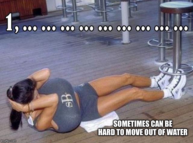 SOMETIMES CAN BE HARD TO MOVE OUT OF WATER | made w/ Imgflip meme maker