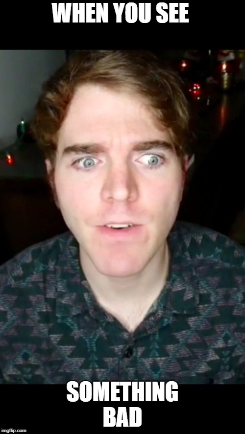 Shane Dawson Paused  | WHEN YOU SEE; SOMETHING BAD | image tagged in shane dawson paused | made w/ Imgflip meme maker