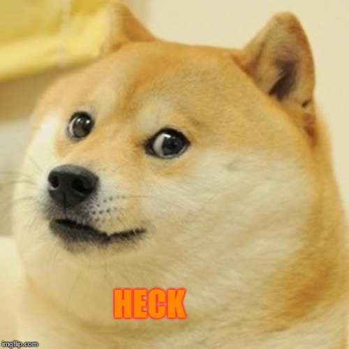 Doge Meme | HECK | image tagged in memes,doge | made w/ Imgflip meme maker