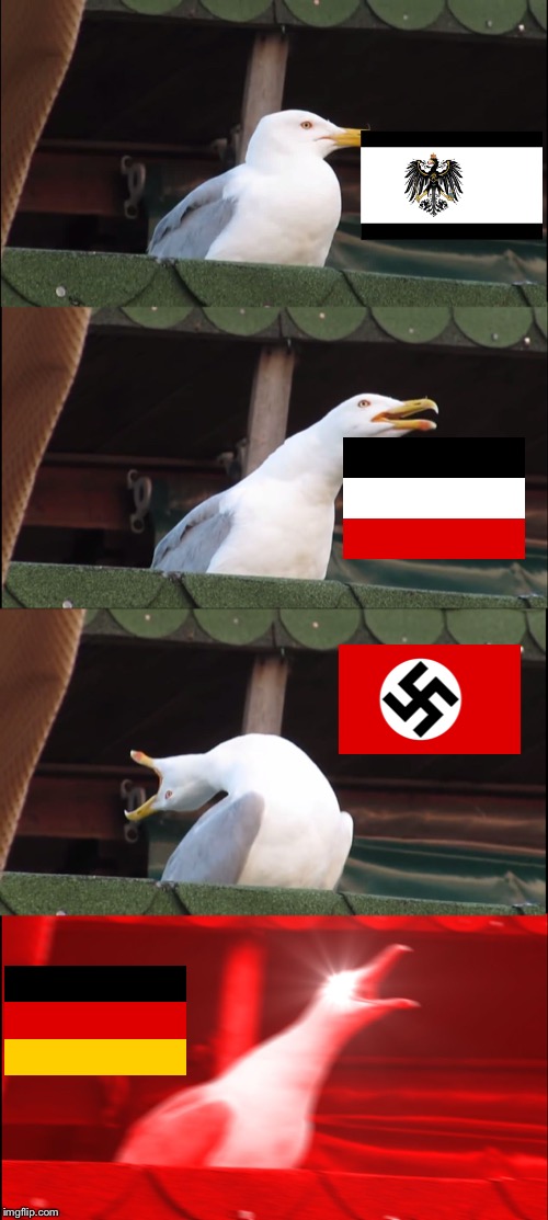 German History | image tagged in memes,inhaling seagull | made w/ Imgflip meme maker