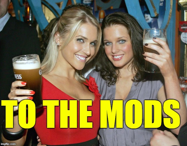 Cheers craziness 2 | TO THE MODS | image tagged in cheers craziness 2 | made w/ Imgflip meme maker