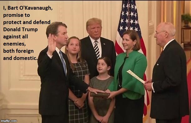 Injustice For All | image tagged in trump,brett kavanaugh,kavanaugh,corruption,injustice | made w/ Imgflip meme maker