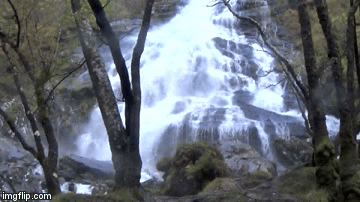 Steall Falls, Scotland | image tagged in gifs,waterfall,scotland,nature | made w/ Imgflip video-to-gif maker