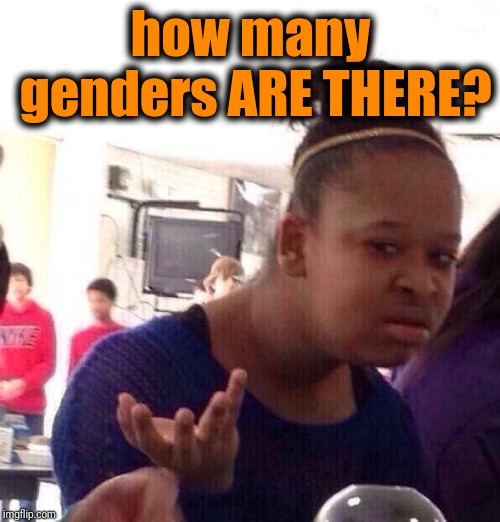 Black Girl Wat Meme | how many genders ARE THERE? | image tagged in memes,black girl wat | made w/ Imgflip meme maker