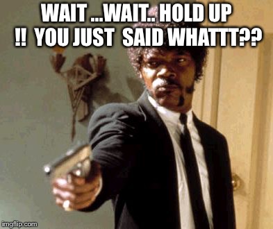 Say That Again I Dare You Meme | WAIT ...WAIT.. HOLD UP !! 
YOU JUST  SAID WHATTT?? | image tagged in memes,say that again i dare you | made w/ Imgflip meme maker