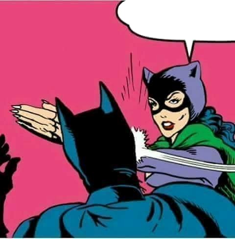 Catwoman Slaps Batman Blank Meme Template