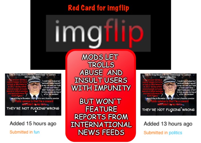 It's not the trolls that are an issue It's the MODS who don't do anything about them whilst maintaining their own agenda | BUT WON'T FEATURE REPORTS FROM INTERNATIONAL NEWS FEEDS; MODS LET TROLLS ABUSE  AND INSULT USERS WITH IMPUNITY | image tagged in trolls,imgflip mods,news feeds | made w/ Imgflip meme maker