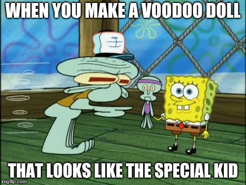Squidward wasn't happy when Spongebob found his old sex toy - Imgflip