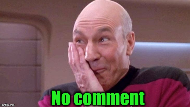 picard grin | No comment | image tagged in picard grin | made w/ Imgflip meme maker