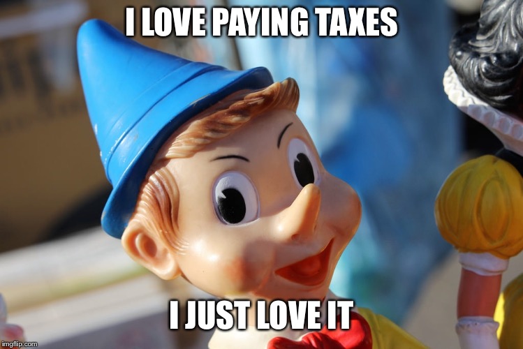 I LOVE PAYING TAXES; I JUST LOVE IT | image tagged in taxes | made w/ Imgflip meme maker