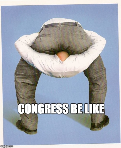 Seems to be a fitting posture | CONGRESS BE LIKE | image tagged in ugh congress | made w/ Imgflip meme maker