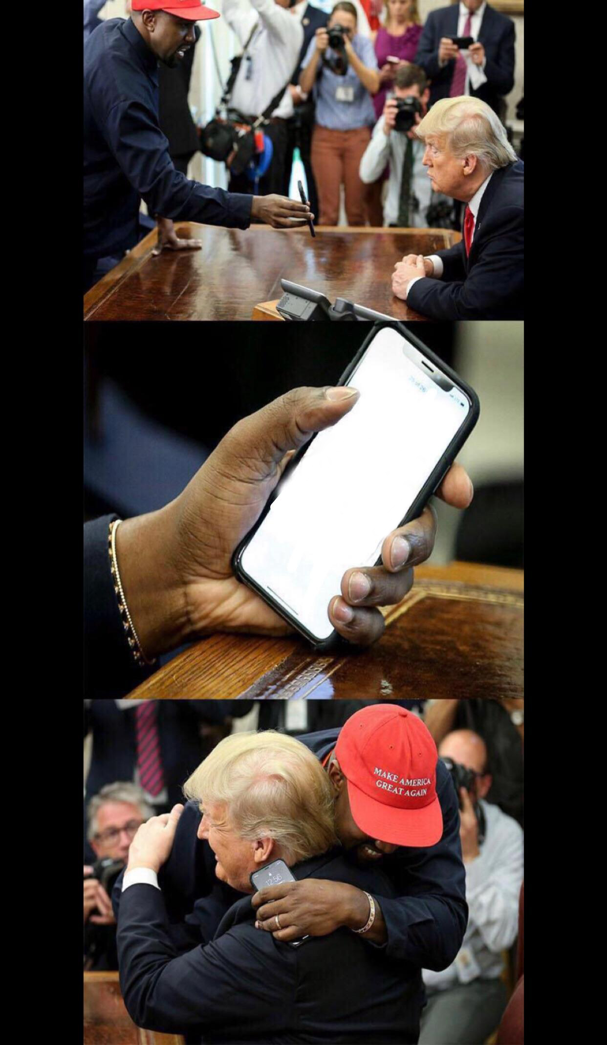 Kanye Trump Blank Meme Template