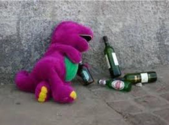 Drunk Barney Blank Meme Template