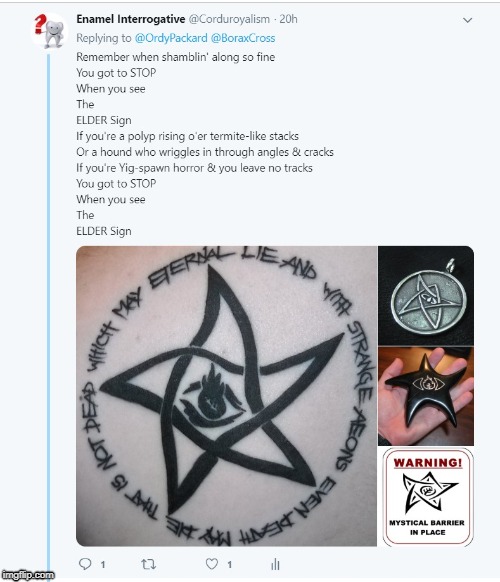 Twitter was weird again today | image tagged in cthulhu,fake nerd occult,psa  jingles | made w/ Imgflip meme maker