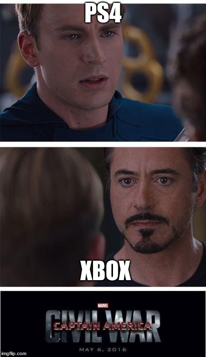 Marvel Civil War 1 Meme | PS4; XBOX | image tagged in memes,marvel civil war 1 | made w/ Imgflip meme maker