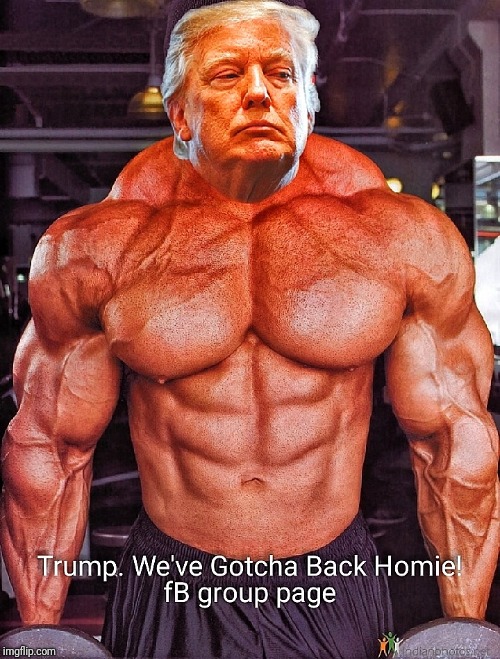 MAGA PUMP | image tagged in donald trump bodybuilder,conservative,political,lol,meme,make america great again | made w/ Imgflip meme maker