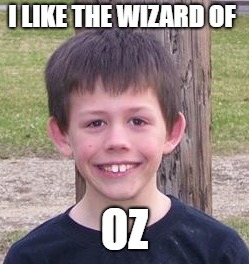 I LIKE THE WIZARD OF; OZ | image tagged in alan rogers is what | made w/ Imgflip meme maker