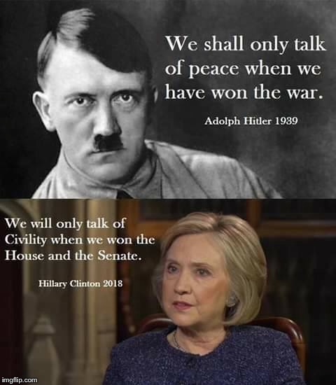 Nice attitudes | . | image tagged in memes,hillary,hitler,political | made w/ Imgflip meme maker
