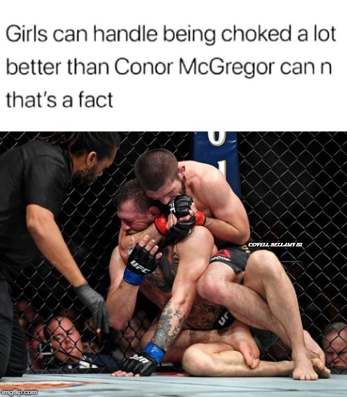 McGregor Choke Out Blank Meme Template