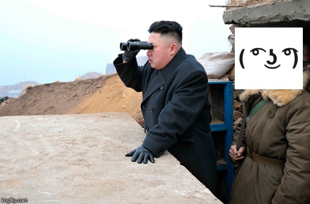 north korea looking at things  | image tagged in north korea looking at things | made w/ Imgflip meme maker