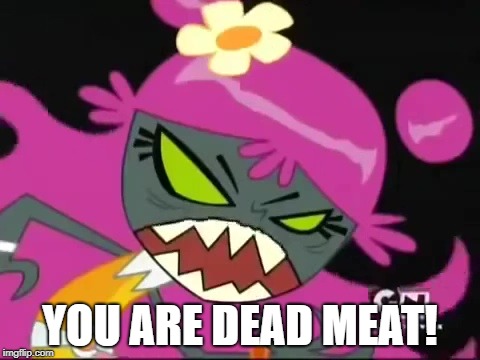 Don't make Ami MAD! | YOU ARE DEAD MEAT! | image tagged in don't make ami go mad | made w/ Imgflip meme maker