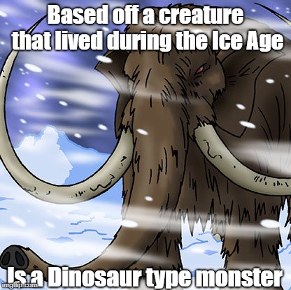 What were they thinking? | Based off a creature that lived during the Ice Age; Is a Dinosaur type monster | image tagged in yugioh | made w/ Imgflip meme maker