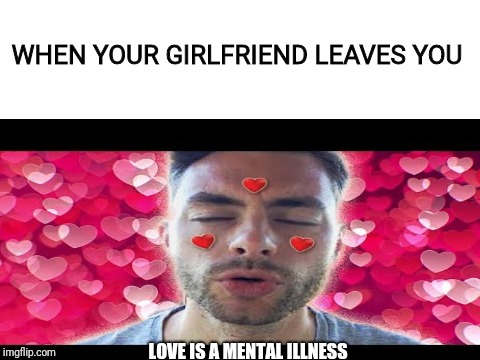 Love is a Mental Illness 1 | WHEN YOUR GIRLFRIEND LEAVES YOU; LOVE IS A MENTAL ILLNESS | image tagged in paul joseph watson,love,bullshit | made w/ Imgflip meme maker