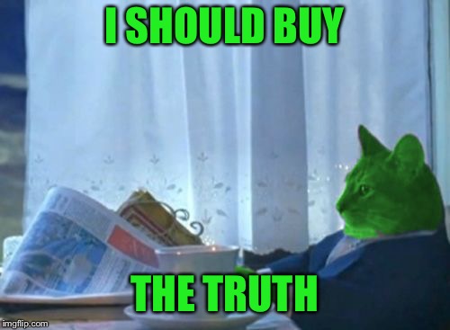 I Should Buy a Boat RayCat | I SHOULD BUY THE TRUTH | image tagged in i should buy a boat raycat | made w/ Imgflip meme maker